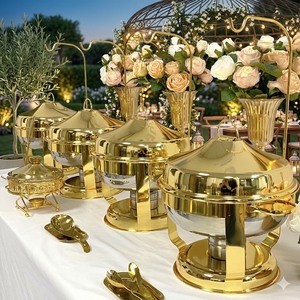Premium Stainless Steel Chafing Dish <b>Buffet</b> Food <b>Warmer</b> for Catering At Best Price - Product Image 2