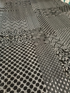 Cubrecama Estampado Floral con Aves, Estilo Bohemio, Moderno, para Todas las Estaciones, de Algodón, Patchwork, Hecho a Mano en Rajasthan, Blanco y Azul, para el Hogar - Product Image 5