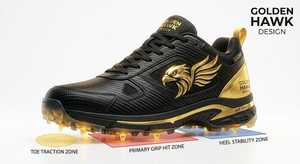 Zapatos de críquet Premium HIT ZONE con tacos, doble costura, transpirables, duraderos, antideslizantes para entrenamiento de críquet y deportes al aire libre. - Product Image 2