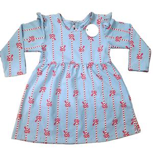 Pointeur côtes fabrication personnalisé imprimé été filles robe décontracté à manches longues t-shirt - Product Image 1