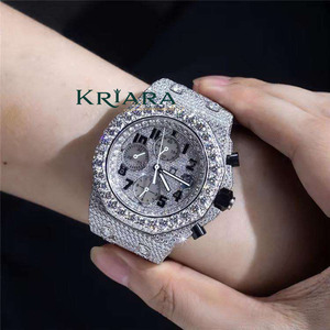 Unique Design Durable and Stylish Stainless Steel Moissanite Diamond <b>Watch</b> Perfect for Any Formal or Casual Event - Product Image 2