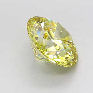 Diamant de laboratoire de couleur jaune fantaisie, certifié IGI, taille ronde 4 carats, pureté VS, pour la fabrication de bijoux - Product Image 3