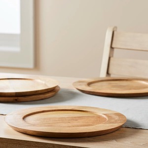 <b>Wooden</b> Charger Plate Service Plate Suitable For <b>Dining</b> <b>Table</b> Natural <b>Rustic</b> Serving Base And Elegant <b>Table</b> Setting Kitchen Decor - Product Image 4