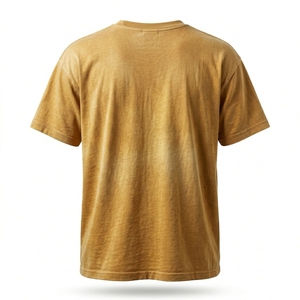 Camiseta Oversize Vintage de Estilo Urbano con Logotipo Frontal, Tejida en Algodón Orgánico, Personalizada, Unisex, Ecológica - Product Image 2