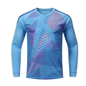 เสื้อผู้รักษาประตูฟุตบอลคุณภาพสูง ปี 2026 แบบใหม่ พิมพ์ลาย ระบายอากาศได้ดี ปรับแต่งได้ ผลิตจากโพลีเอสเตอร์ 100% - Product Image 5