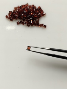 Natural Red <b>Garnet</b> 2.25MM Square Step Cut Best Quality Loose Gemstone For Jewelry Making - Product Image 1