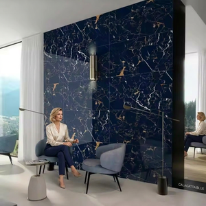 Azulejos de Porcelana Blue Portoro Super Series de 20 mm, 24x48 Pulgadas, Doble Carga, Resistentes al Fuego, para Baño y Uso en Exteriores, Acabado Brillante de Lujo - Product Image 5