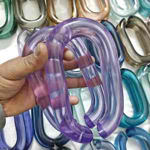 Candy Blue New Color <b>Resin</b> wall Link Chain customization links home office room decoration links chain All <b>Colour</b> Available - Product Image 5