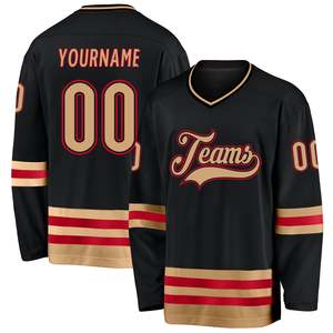 Factory Customization OEM Service Lightweight Polyester Anti-Bacterial Professional Latest Design Unisex Ice Hockey Jersey - Product Image 1