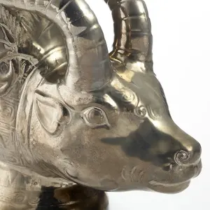 Florero moderno de metal alto para decoración de suelo, florero de metal de lujo para exhibir en la sala de estar. - Product Image 2