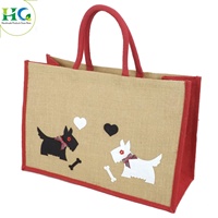 Sac de shopping en toile de jute laminée avec logo personnalisé et poignée portable |   Grand sac fourre-tout réutilisable à prix abordable, fourni par l'Inde