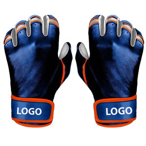 OEM Professional Baseball Batting Gloves Men Custom Design Logo Leather Custom Color Custom Size Right Handed Lightweight - Product Image 1