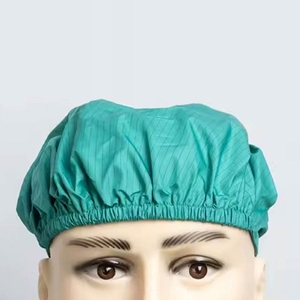Gorro Quirúrgico Unisex con Estampado Floral y Lazo Amarillo, Accesorio para Uniforme de Hospital, con Detección de Agujas, Tejido de Mezclilla de Spandex/Poliéster - Product Image 6