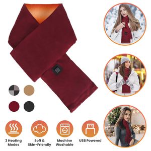 Bufanda Eléctrica Unisex con Calefacción USB para Invierno, Manta Cálida y Suave para el Cuello con 3 Modos, Ideal para Exteriores - Product Image 1