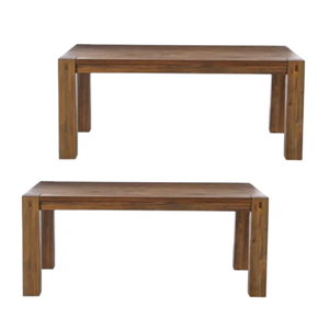 Table à manger en bois massif Table basse de qualité supérieure Mobilier durable de style moderne pour la salle à manger et le salon en vente! - Product Image 5