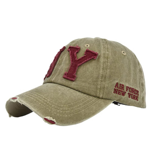 Casquette de baseball vintage structurée pour femme, été, vente en gros, résistante aux UV, 5 panneaux, ajustable, 100 % polyester sergé, style sportif courant - Product Image 4