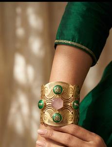 Premium Quality Gold Plated Hand Cuff Cuff <b>Bangle</b> Beautiful Design Cuff <b>Bracelet</b> Perfect For All Occasions Suits All Outfits - Product Image 4