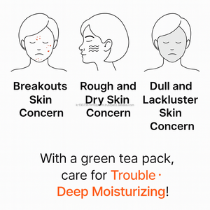 K Beauty a base di erbe Cica tè verde catechina maschera di argilla coreana per la cura della pelle lavare via il pacchetto di pori per la pelle luminosa - Product Image 5