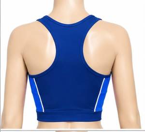 Top Deportivo de Tirantes para Mujer, Estilo Vintage, Color Azul, Cuello Redondo, Bloques de Color, Transpirable, 100% Poliéster, Marca General Industries - Product Image 6