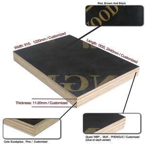 Tablero de MDF de Melamina de Abedul Fabricado en Vietnam, Resistente al Agua, con Núcleo de Goma Recubierto de Película de 15/18/21 mm, Ecológico y Versátil, de Alta Calidad - Product Image 4