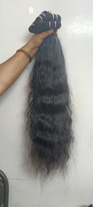 30 "ผมต่อผมแท้สีดำธรรมชาติคุณภาพสูงจากขมับ100% หยักศกและผมหยิกสำหรับถักเปีย - Product Image 5
