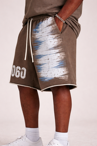 OEM Service Wholesale Distress Custom Design <b>Men</b> Cotton <b>Shorts</b> New Arrival Private Label <b>Men</b> <b>Brown</b> <b>Shorts</b> - Product Image 5