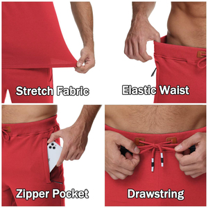 Ensemble de survêtement décontracté pour homme de haute qualité avec logo personnalisé, léger et respirant, t-shirt à manches courtes et short, deux pièces - Product Image 2