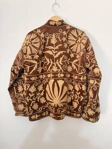 Artisan <b>Velvet</b> Suzani <b>Jacket</b> for <b>Women</b> Luxury Handmade Embroidered Floral Woven Eco-Friendly Lightweight Boho Outerwear - Product Image 4