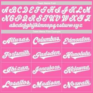 Camiseta de Softbol Personalizada para Mujer, X Sports City, Poliéster Rosa, Cuello en V, Manga Corta, Ajustada, Nombre del Equipo, Número, Impresión Sublimada - Product Image 4