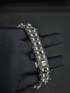 Luxury Men's Automatic <b>Watch</b> Stainless Steel Black Dial Diamond Bezel <b>Case</b> 41mm Analog Sapphire Crystal Band Customizable Design - Product Image 4