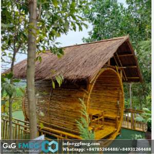 Casas de techo de paja y bambú baratas al por mayor para restaurantes de playa - Product Image 4