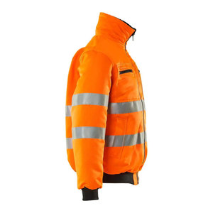 Winter Safety Uniform Working Reflective Tape <b>Jackets</b> Hi Vis Winter Security Construction Workwear Zip Closure <b>Jacket</b> for <b>Worker</b> - Product Image 6