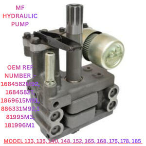 ชุดปั๊มไฮดรอลิก KALAPI MF 135 165 Mark II 10 สไปลน์ แรงดันสูง อะไหล่แทรกเตอร์ OEM 899205M1 สแตนเลส รับประกัน 6 เดือน - Product Image 2