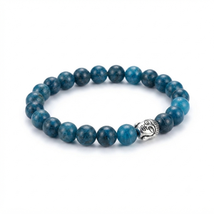 High Quality <b>bracelet</b> Blue apatite Buddha <b>Beads</b> Stone <b>Bracelet</b> Crystal Gemstone Fashion Jewelry <b>Men</b> and Women Gift Energy - Product Image 3