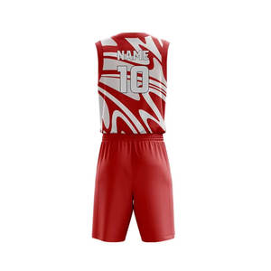 Ensemble de maillots de basket-ball unisexe en polyester à séchage rapide personnalisable réversible taille plus respirant pour enfants adultes personnalisable - Product Image 2