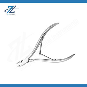 Professional Pink Stainless Steel Full Jaw Cuticle Nipper Extreme Sharp Waterproof Manicure <b>Nail</b> Care Trimmer <b>Tool</b> Made Pakistan - Product Image 4