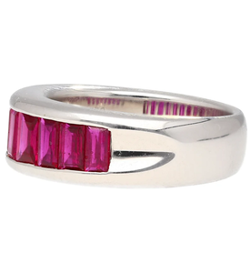 Anillo de Eternidad de Plata 925 con Diamantes Creados en Laboratorio para Mujer, Engaste en Canal, Clásico para Boda o Compromiso, Certificado IGI - Product Image 1