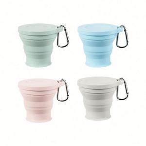 Gobelet de voyage portable pour hôtel, gobelet pliable pour le camping en plein air, gobelet extensible en silicone pour boisson - Product Image 1