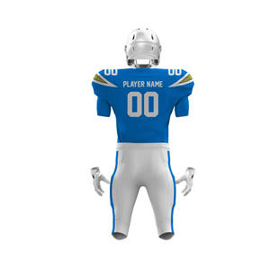 Tenues d'équipe de football américain personnalisées avec impression de logo, couleur personnalisée, polyester, manches courtes, kits de football américains de haute qualité - Product Image 3