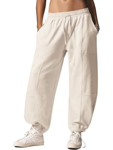 Pantalones deportivos para mujer, pantalones para correr, con bolsillos, corte holgado, parte inferior recta, cintura media, otoño - Product Image 2