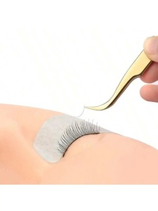 INSTRUMENTS CHIRURGICAUX BAFA – Lot de 3/5 pinces à sourcils droites professionnelles en acier inoxydable plaqué or pour femmes, antistatiques - Product Image 2