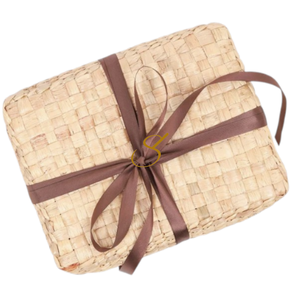 Woven Water Hyacinth Storage Basket with Lid: Eco-Friendly Gift <b>Box</b> - Product Image 4