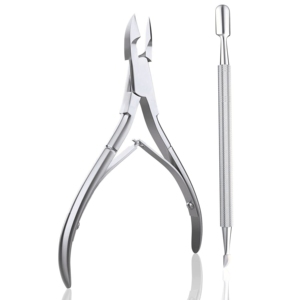 Pince à cuticules professionnelle en acier inoxydable Harbor Industry, courbée et droite, coupe-ongles robuste à large ouverture pour les ongles - Product Image 6