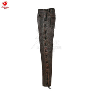 กางเกงหนังผู้ชายคุณภาพสูง เนื้อผ้านุ่ม สวมใส่สบาย เหมาะสำหรับใส่ในชีวิตประจำวันและขี่มอเตอร์ไซค์ - Product Image 3