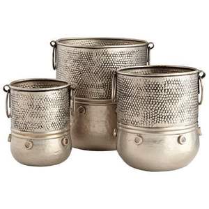 Pot de fleurs en métal Jumbo pour grandes plantes et arbres, avec une construction robuste et une base stable - Product Image 6