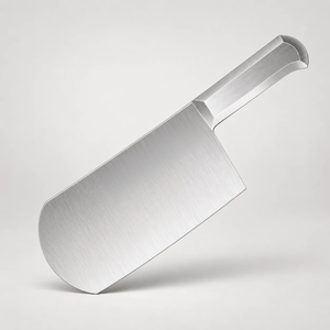 Cuchillo de Carnicero PK-SS-SS M de Acero Inoxidable Plateado, Cuchillo de Cocina de Hoja Ancha y Resistente con Mango Metálico - Product Image 2