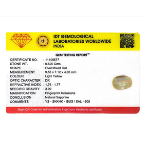 พลอยไพลินสีน้ำเงินธรรมชาติ 3.1 กะรัต สำหรับเครื่องประดับชั้นดี - Product Image 4