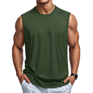 Débardeurs de sport pour hommes personnalisés avec logo, coupe classique, style rétro, pour l'entraînement et l'été, vente en gros - Product Image 1