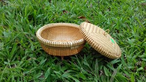 Cesta de bambú de Vietnam, cesta de fruta de bambú hecha a mano, respetuosa con el medio ambiente, buen precio, venta al por mayor - Product Image 3