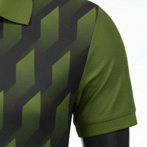 Camisas de Punto Casuales de Lujo para Hombre, Bordadas, de Manga Corta, Transpirables, Ligeras, con Patrón Sólido, Tallas Grandes - Product Image 5